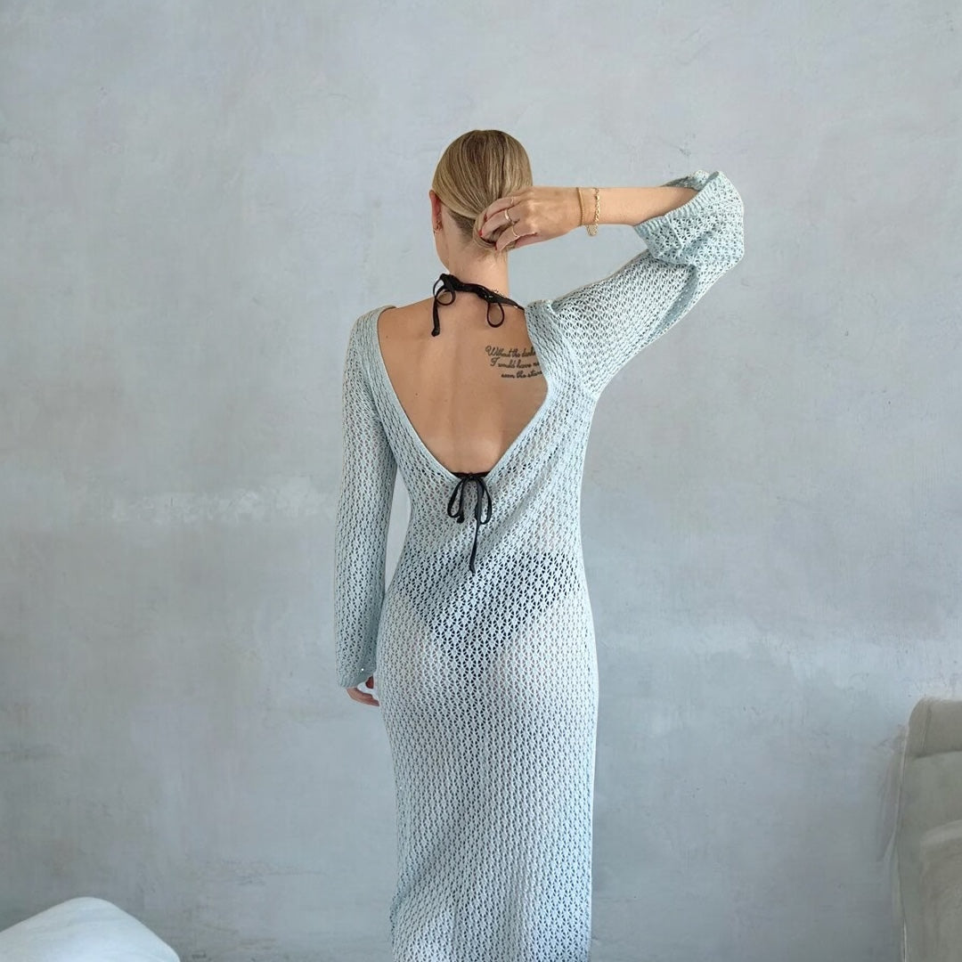 Eva Swimsuit Knit Cover-Up Beach Dress