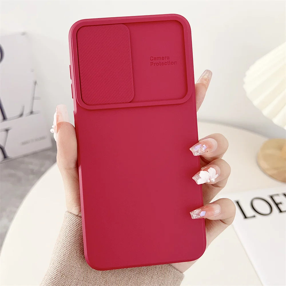 Slide Camera Protection Case Samsung S26 Edge S25 A16 A06 S24 S23 S22 S21 Ultra Plus Fe A34 A24 A14