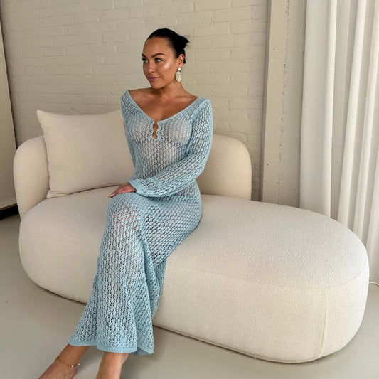 Eva Swimsuit Knit Cover-Up Beach Dress