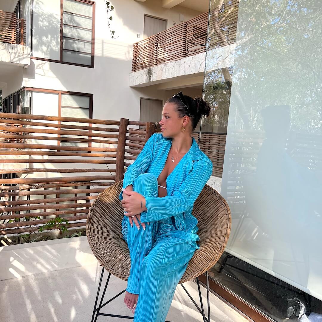 Emy Plisse Matching Set