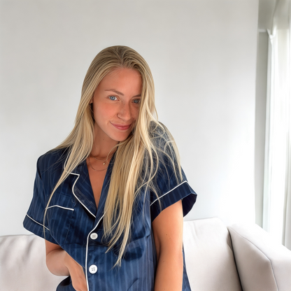 Ivy Short Satin Sleepwear Pajama Set