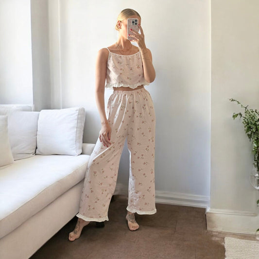 Ruffle Cami Pajama Set