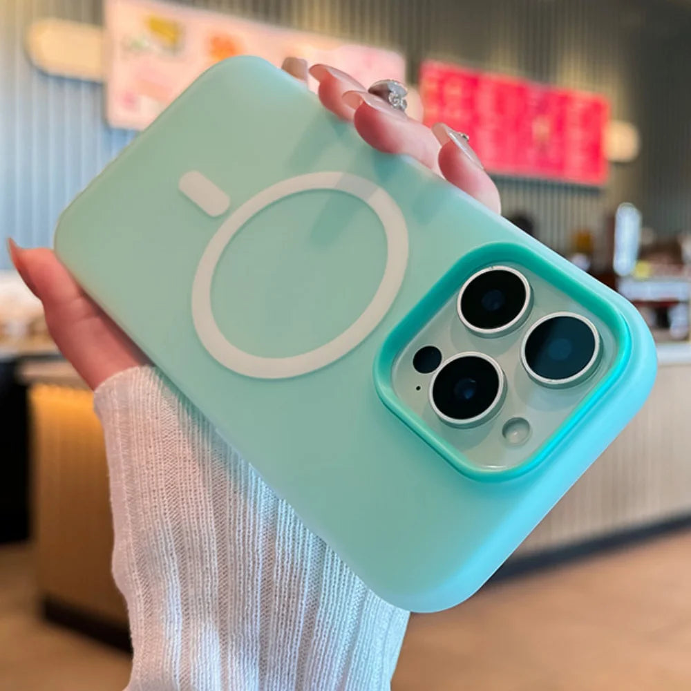 Luxury Candy Color 2in1 Magsafe Case Iphone 17 Air 16 15 14 13 12 Pro Max 11 16plus 16e Magnetic