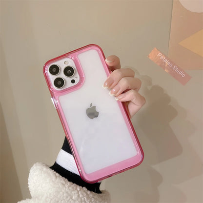 Transparent Shockproof Hard Acrylic Case Iphone 17 Air 16 E 15 14 13 12 Mini 11 Pro Xs Max X Xr 7 8