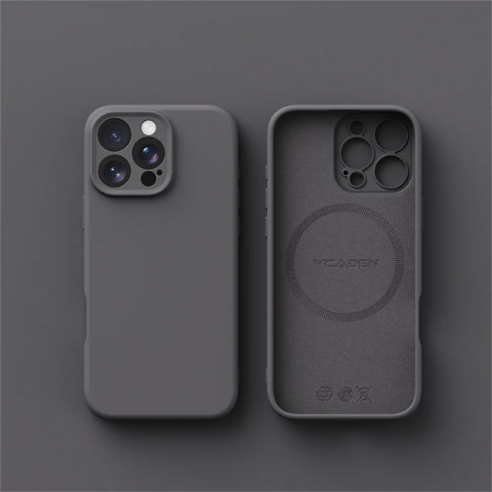 Luxury Liquid Silicone Magsafe Case Iphone 17 Air 16 Plus 15 14 13 12 Pro Max 17pro Wireless