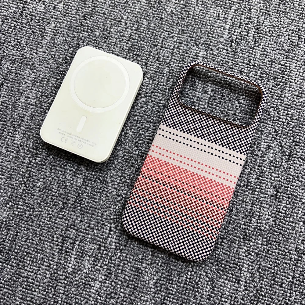 Ultra Slim Rugged Carbon Fibre Magnetic Case Iphone 17 Air 16 15 14 13 12 Pro Max Plus Frameless