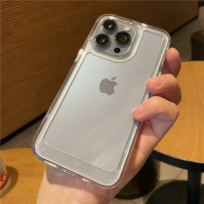 Transparent Shockproof Hard Acrylic Case Iphone 17 Air 16 E 15 14 13 12 Mini 11 Pro Xs Max X Xr 7 8