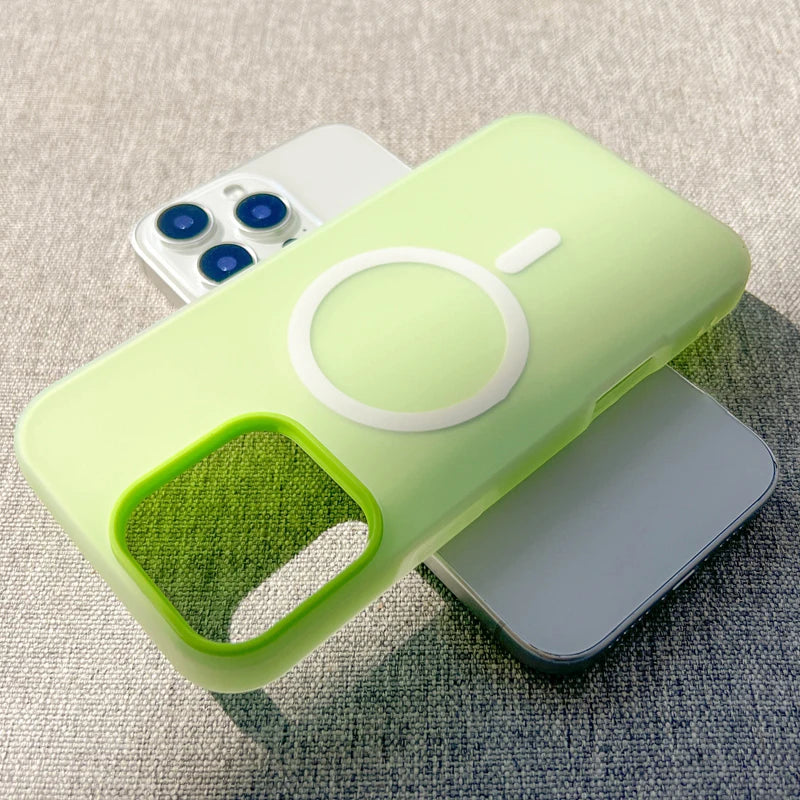 Luxury Candy Color 2in1 Magsafe Case Iphone 17 Air 16 15 14 13 12 Pro Max 11 16plus 16e Magnetic