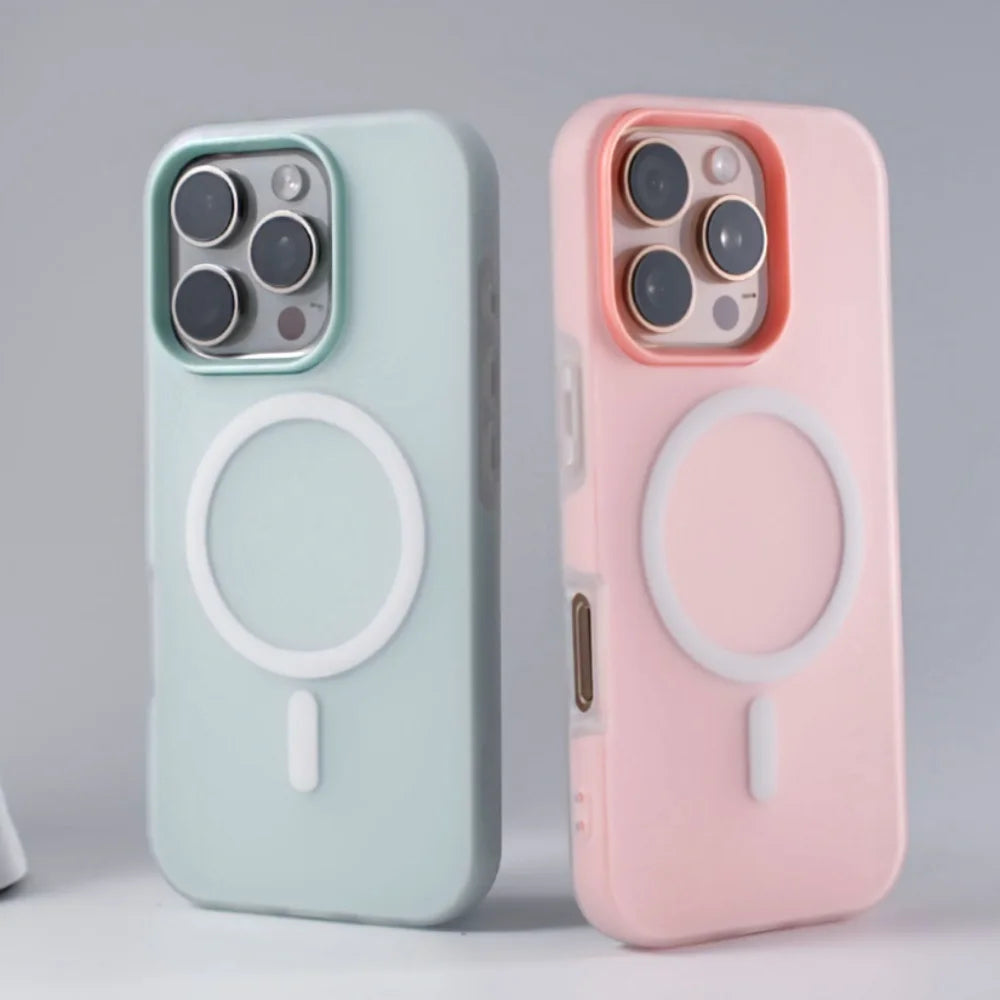 Luxury Matte Candy Color Magsafe Case Iphone 17 Air 16 15 14 13 12 Pro Max 11 16plus 16e Se4
