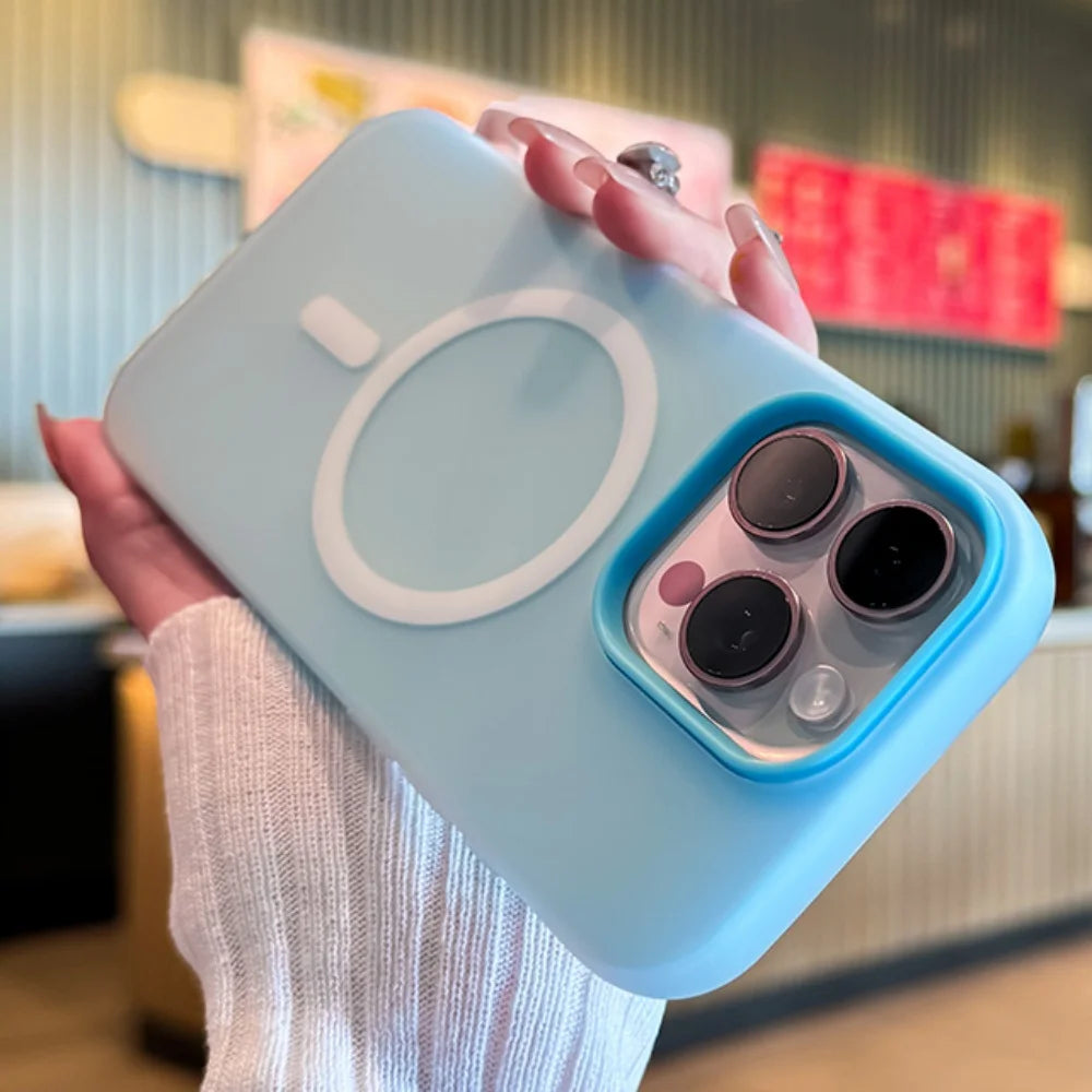 Luxury Matte Candy Color Magsafe Case Iphone 17 Air 16 15 14 13 12 Pro Max 11 16plus 16e Se4