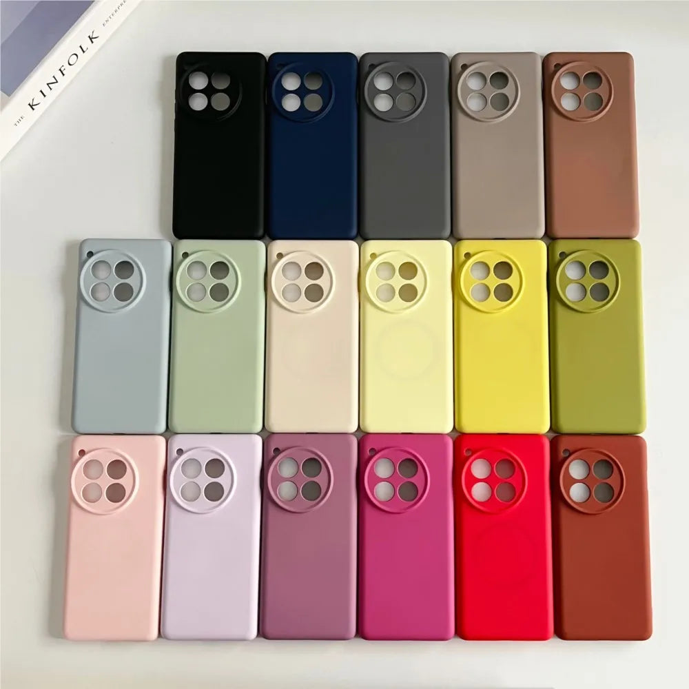 Magsafe Wireless Charging Magnetic Liquid Silicone Case Oneplus 15 13 12 Ace6 Ace5 Pro Smooth Camera