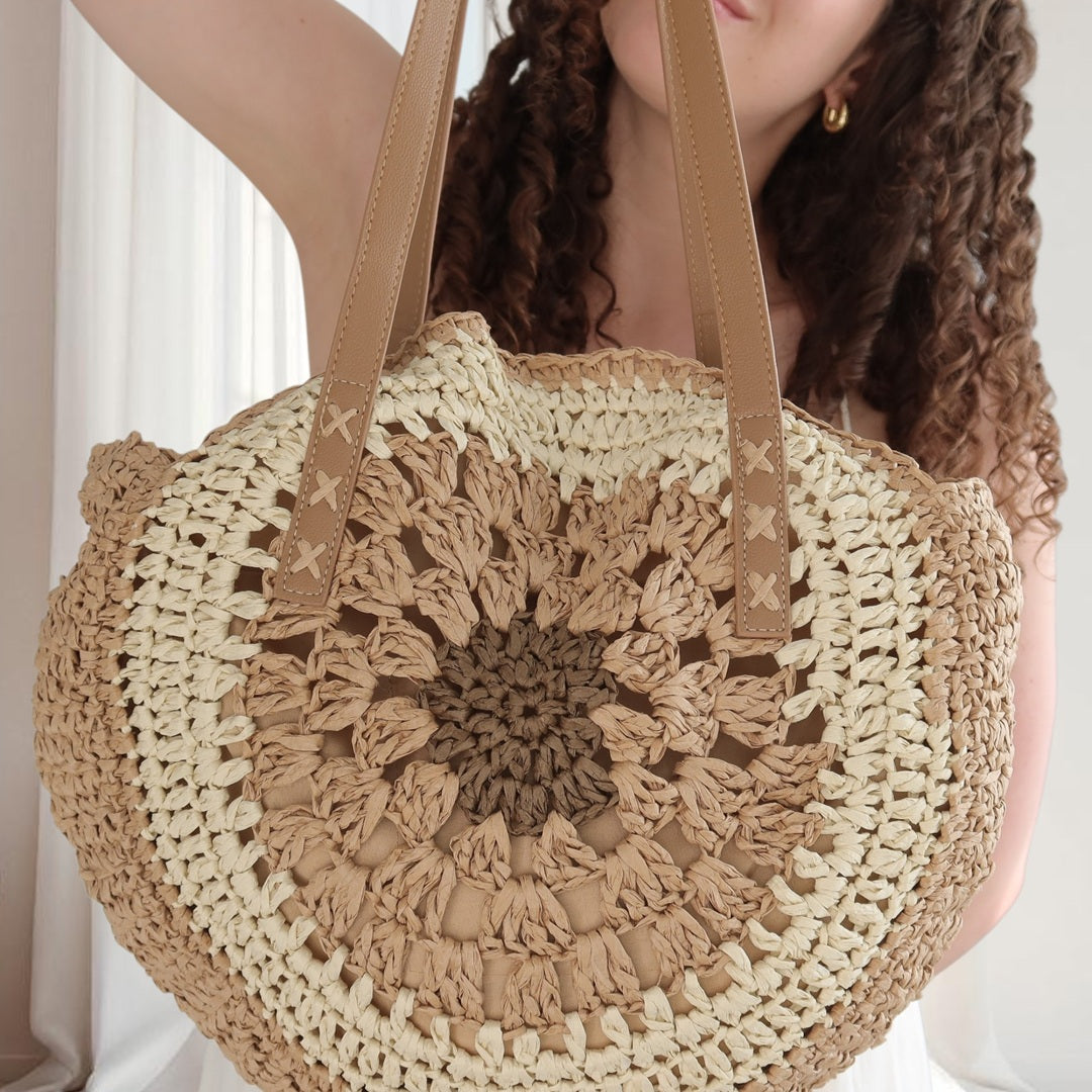 Callie Boho Woven Shoulder Bag