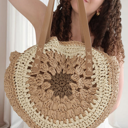 Callie Boho Woven Shoulder Bag