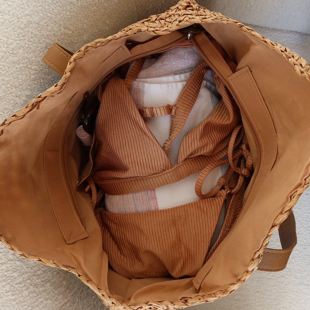 Callie Boho Woven Shoulder Bag