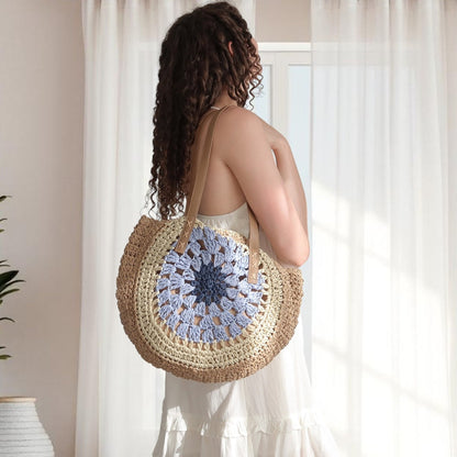 Callie Boho Woven Shoulder Bag
