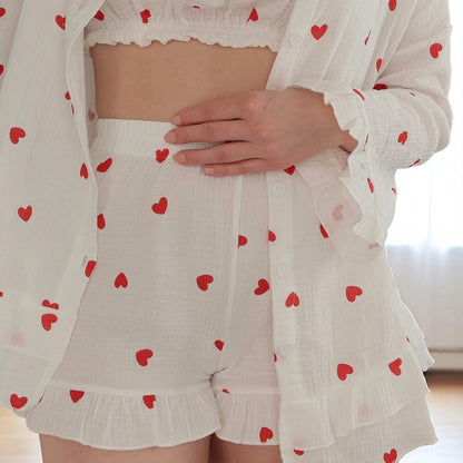 Lover's 3 PCS Cotton Pajama Set